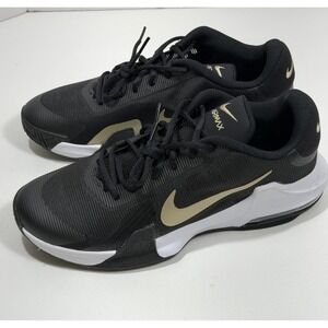 Nike Air Max Impact 4 Mens Sz 13 Shoes Black Metallic Gold DM1124-003 Basketball